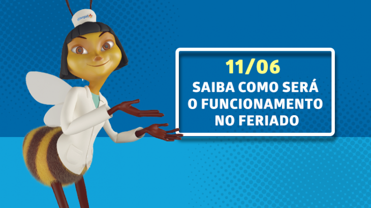 Feriado, atenção para o funcionamento das unidades.
