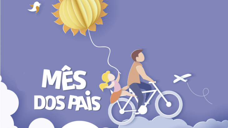 animação 2D sobre dias dos pais 
