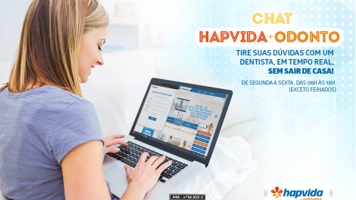 Hapvida amplia serviços de chat de odontologia para dúvidas sobre Covid-19