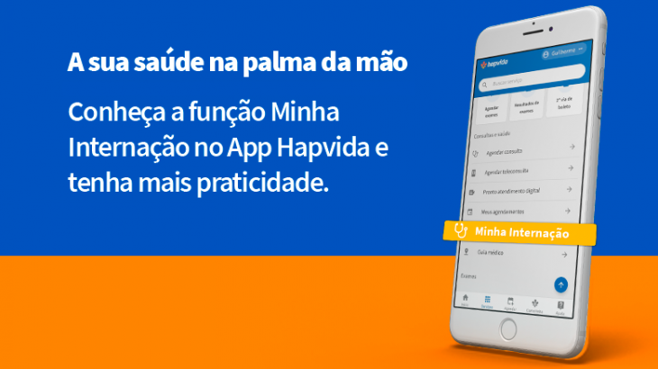 telefone com o app hapvida 