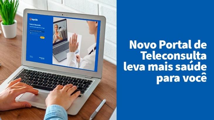 pessoa utilizando computador no site hapvida 