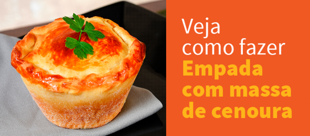 Empada com massa de cenoura